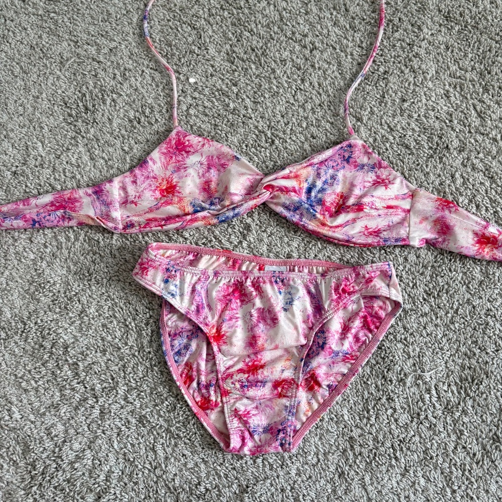 Peixoto Swimsuit with a beautiful tie die print
